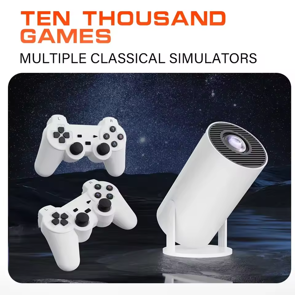 M300 MAX Retro game consoles Android 11 Portable 3D game Projector with Two Handle M300 MAX Retro game consoles Android 11 Portable 3D game Projector with Two Handle